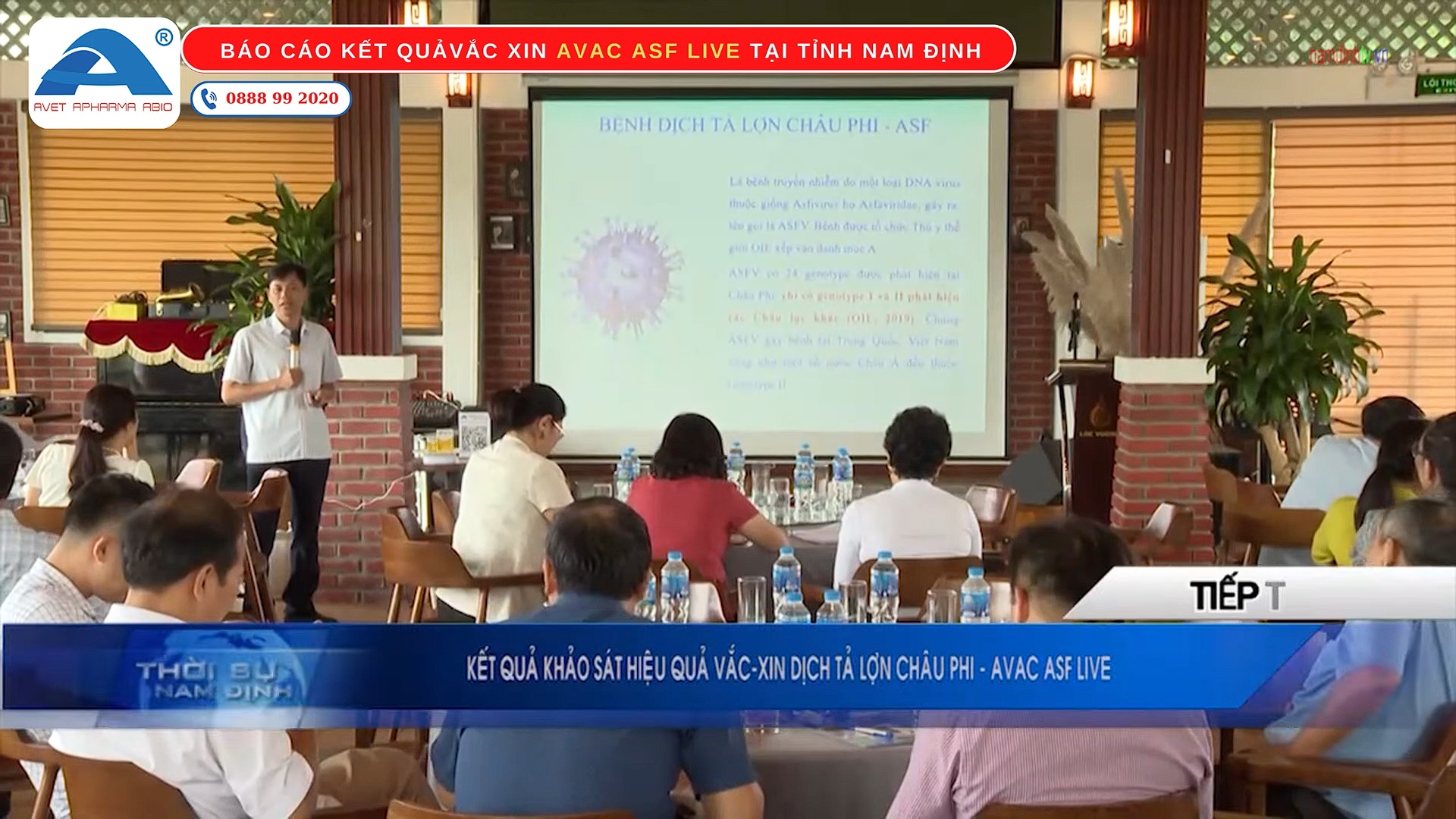 Thời sự truyền hình Nam Định nói về vắc xin DTHCP Avac ASF Live
