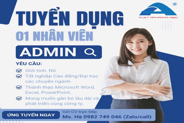 TUYỂN DỤNG NHÂN VIÊN ADMIN